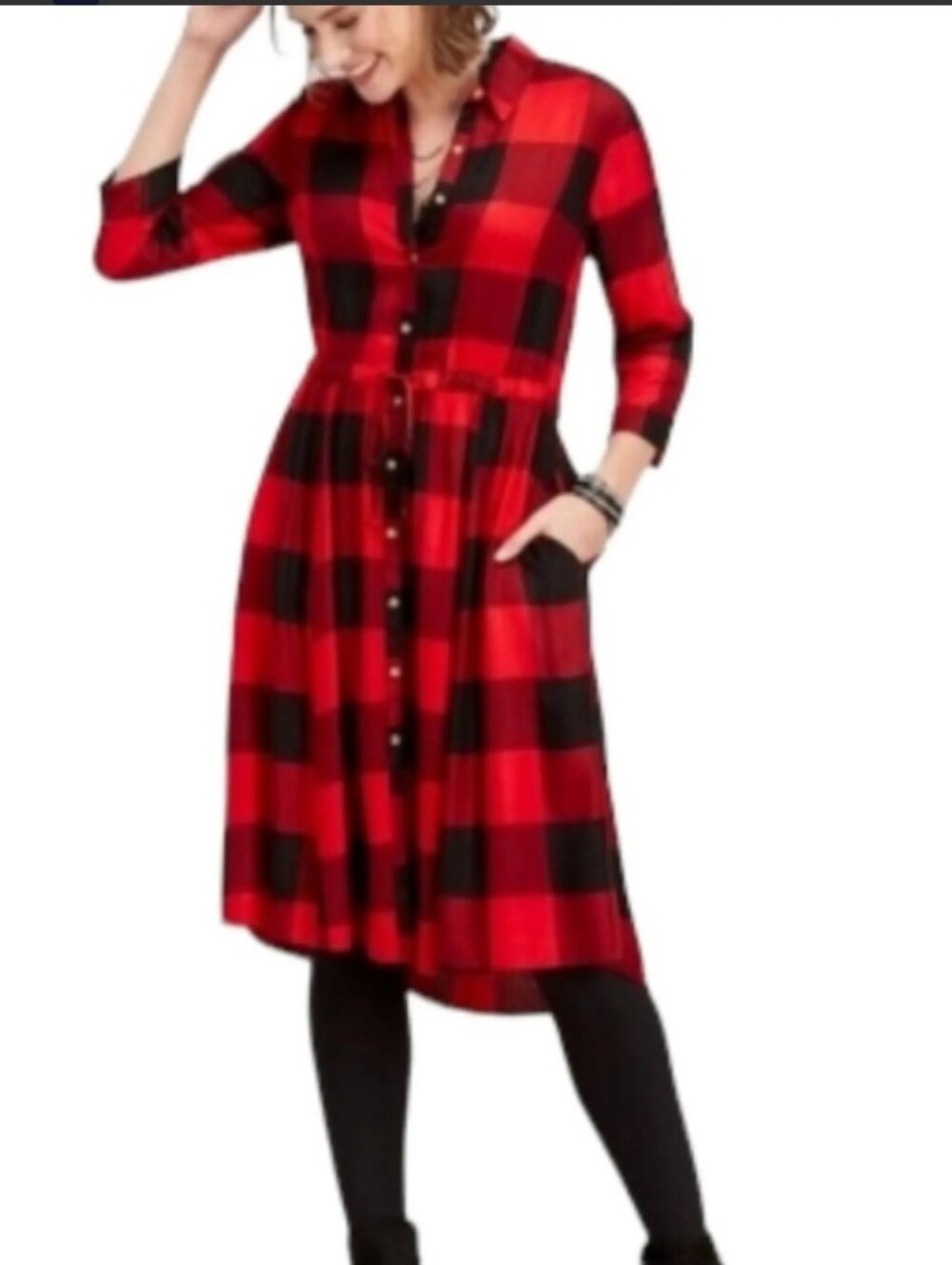 Maurices Buffalo Checked Dress Sz S